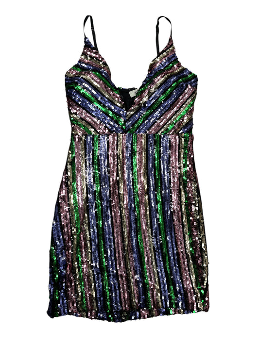 Dress Casual Short By Pink Owl In Multi, Size:M