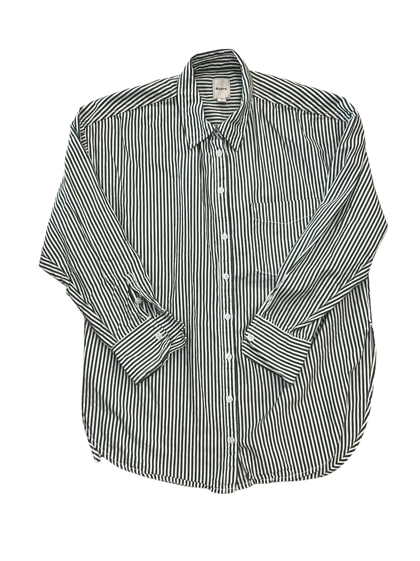 Top Ls By Maeve In Striped Pattern, Size:M