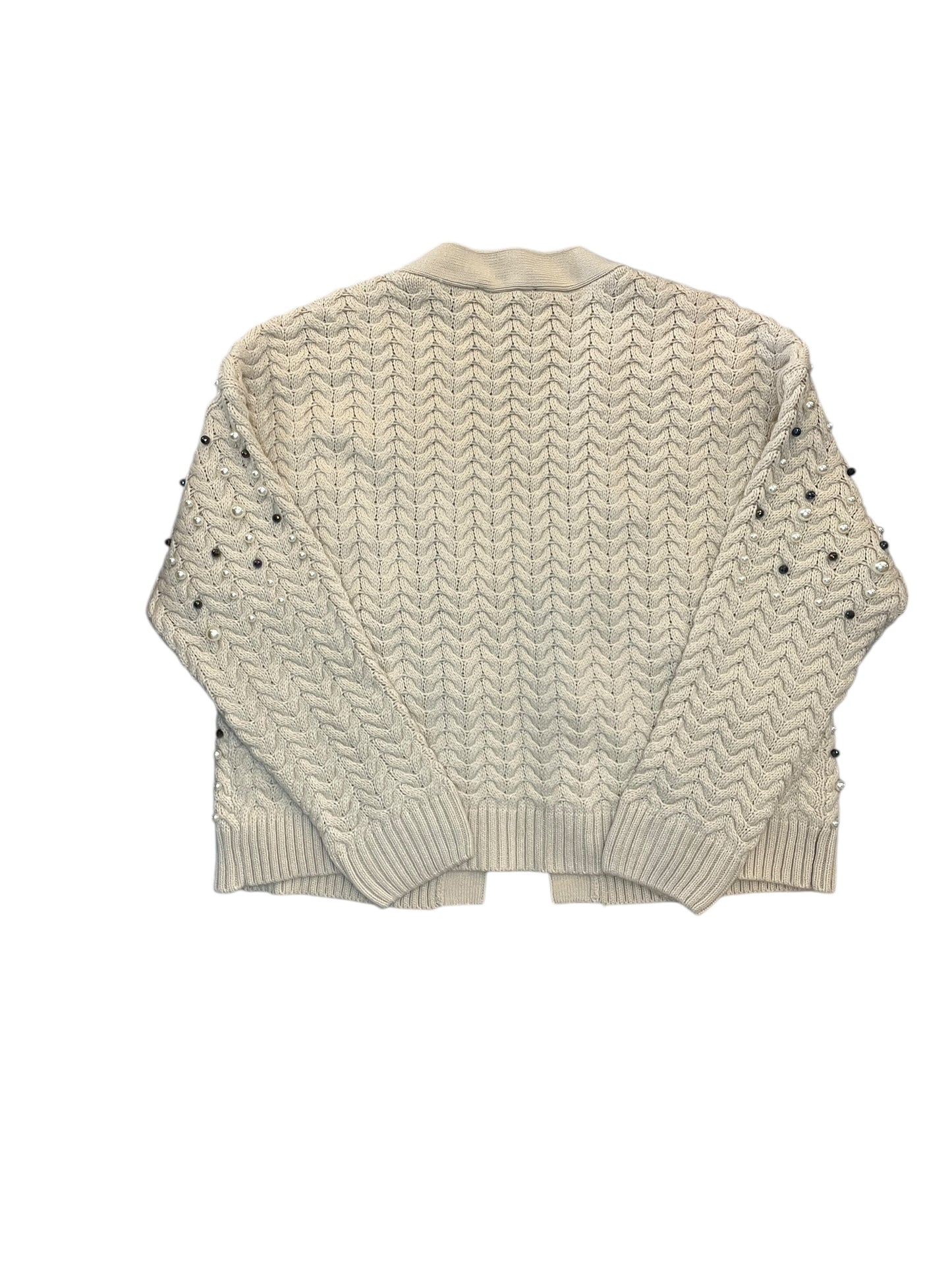 Cardigan By Boston Proper In Cream, Size:L