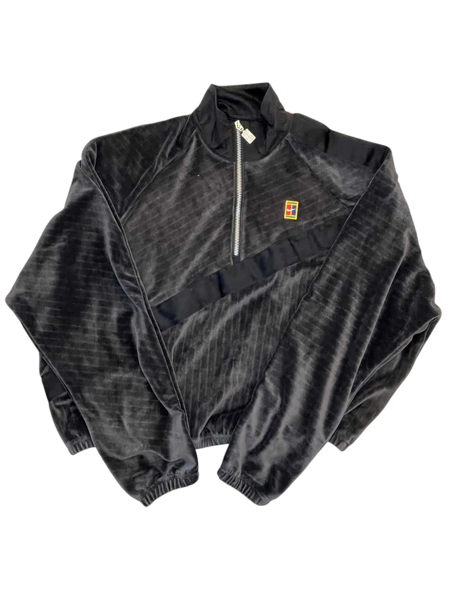 Athletic Sweatshirt Collar By Nike Apparel In Black, Size:S