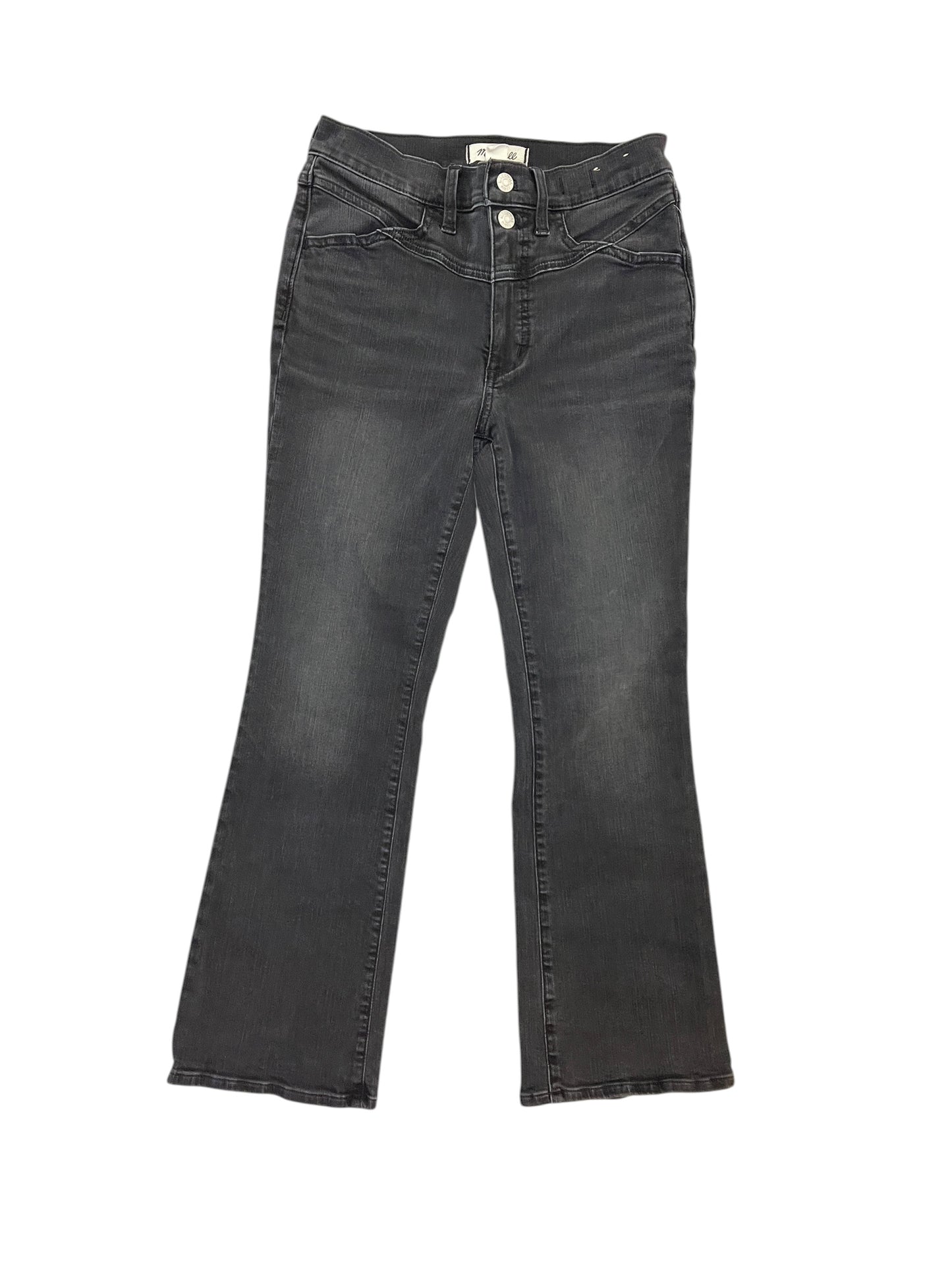Jeans Boot Cut By Madewell In Black Denim, Size:4
