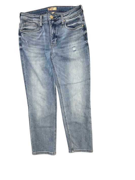 Jeans Straight By Kut In Blue Denim, Size:6