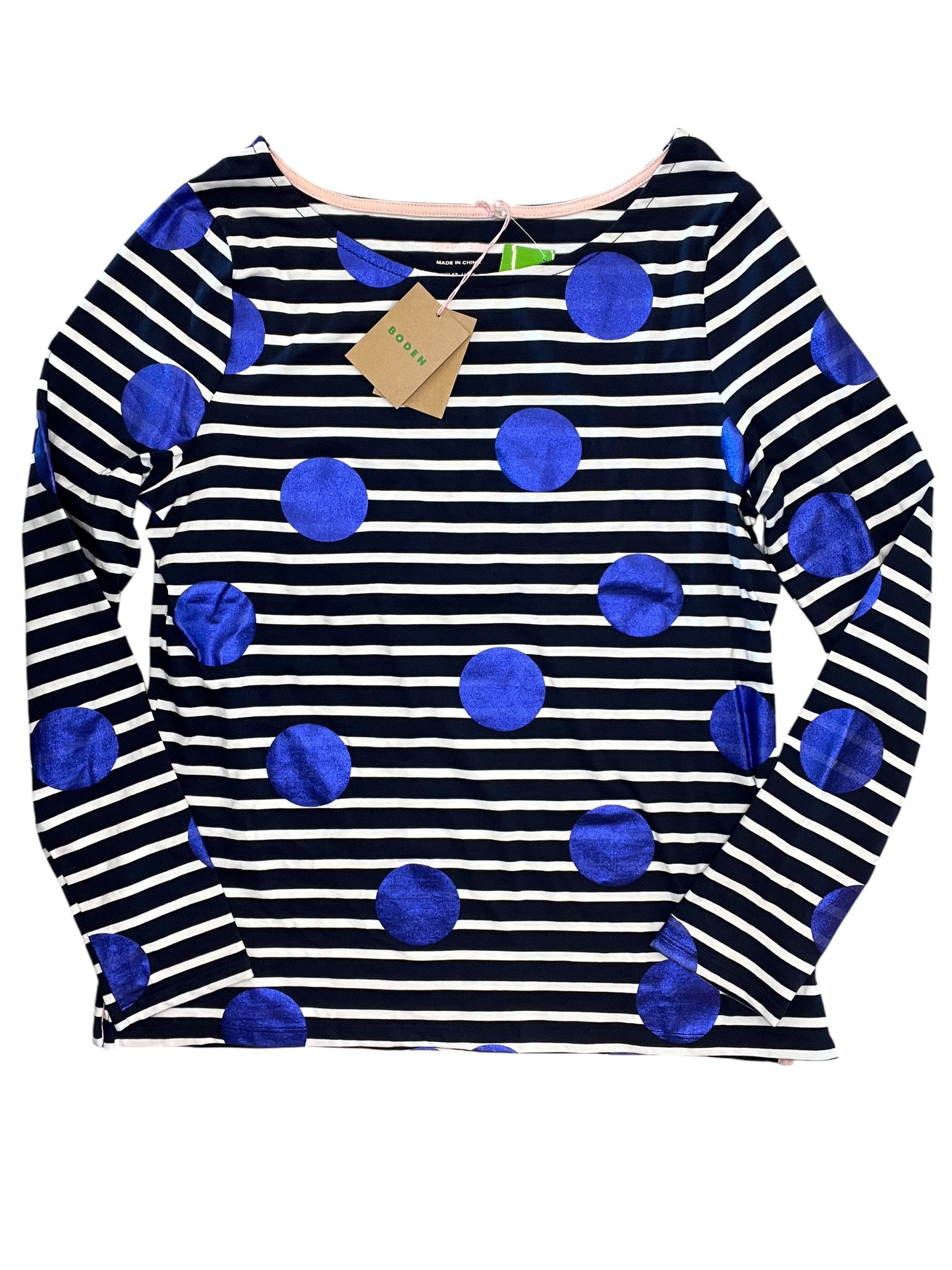 Top Ls By Boden In Striped Pattern, Size:M
