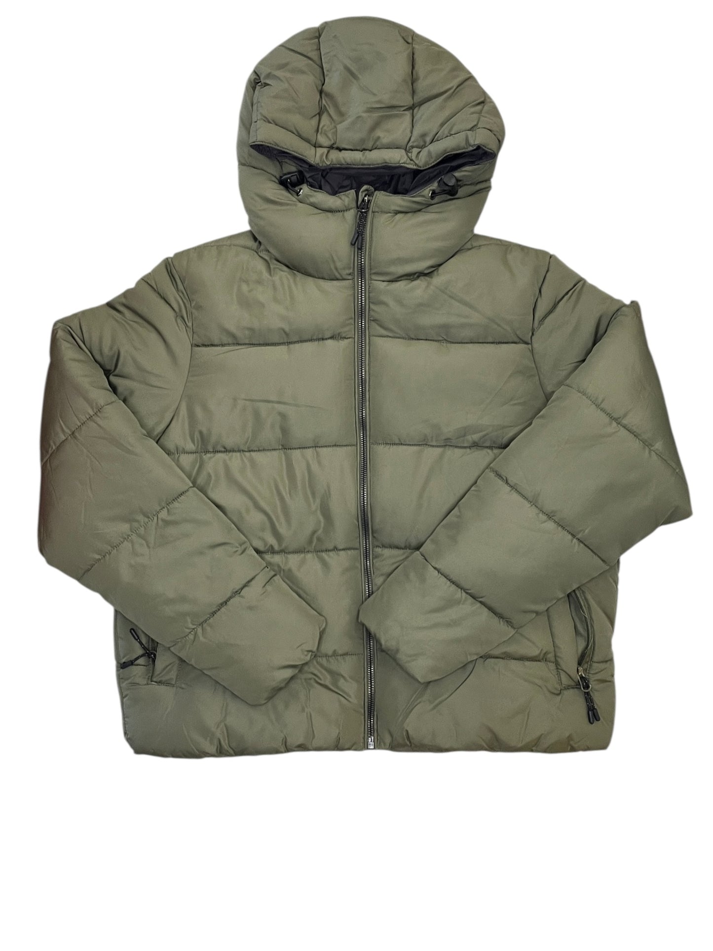Jacket Puffer & Quilted By Pulse In Green, Size:S