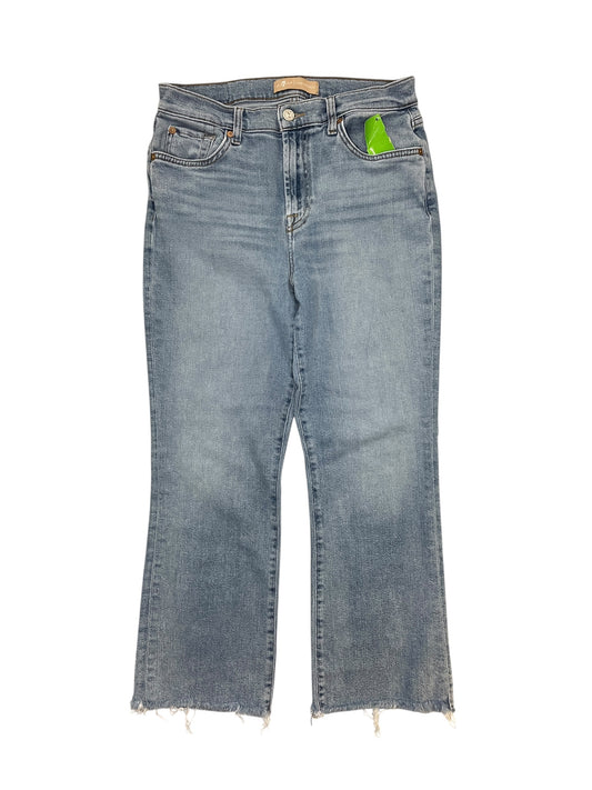 Jeans Boot Cut By 7 For All Mankind In Blue Denim, Size:8