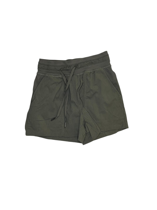 Athletic Shorts By Lululemon In Green, Size:Xs
