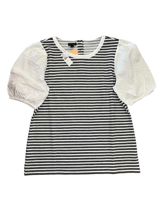 Blouse Ss By Talbots In Black & White, Size:S