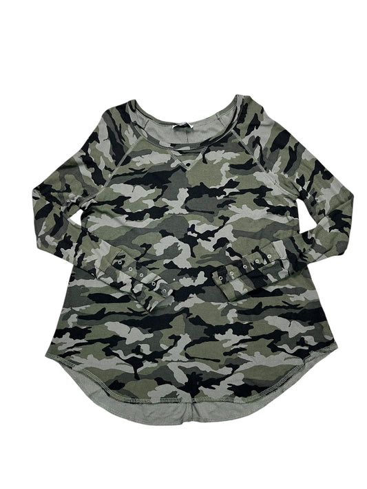 Top Ls By Evereve In Camouflage Print, Size:M