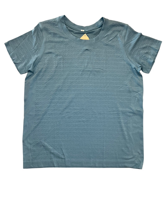 Athletic Top Ss By Lululemon In Blue, Size:L