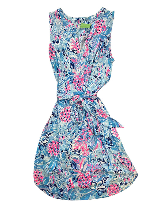 Dress Designer By Lilly Pulitzer In Blue & Pink, Size:Xl
