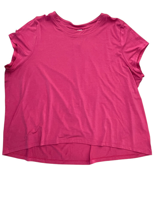 Top Ss By Athleta In Pink, Size:1X