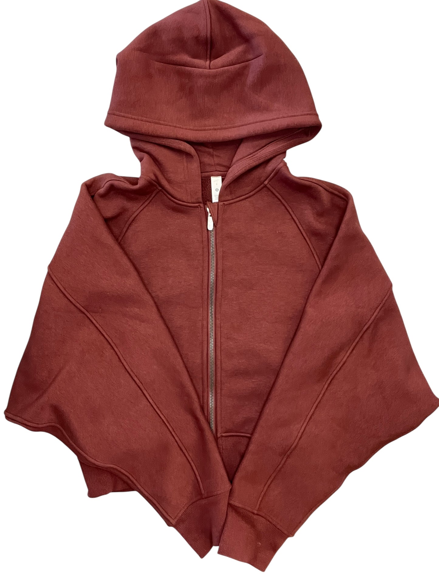 Athletic Jacket By Lululemon In Maroon, Size:M
