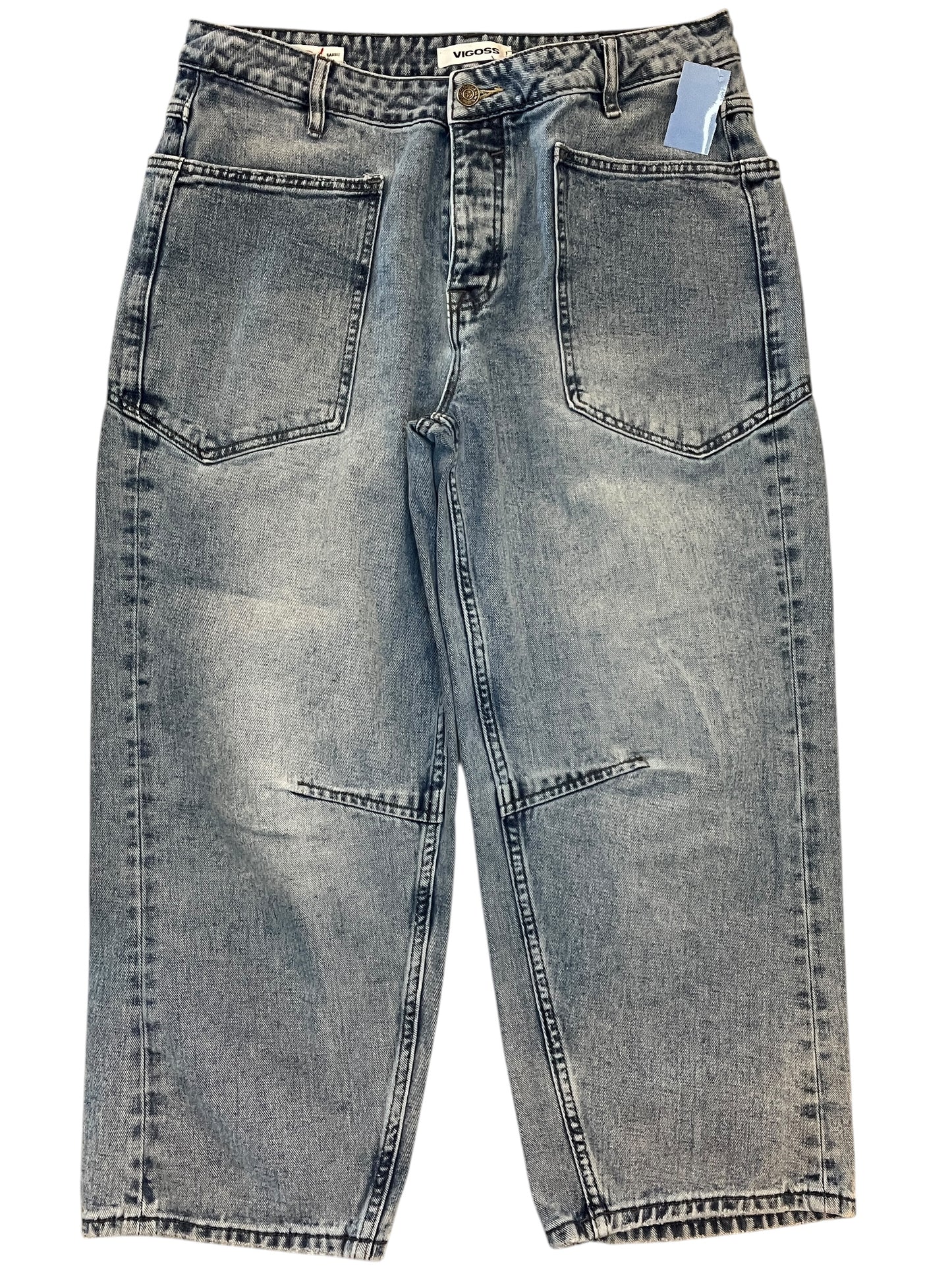 Jeans Wide Leg By Vigoss In Blue Denim, Size:8