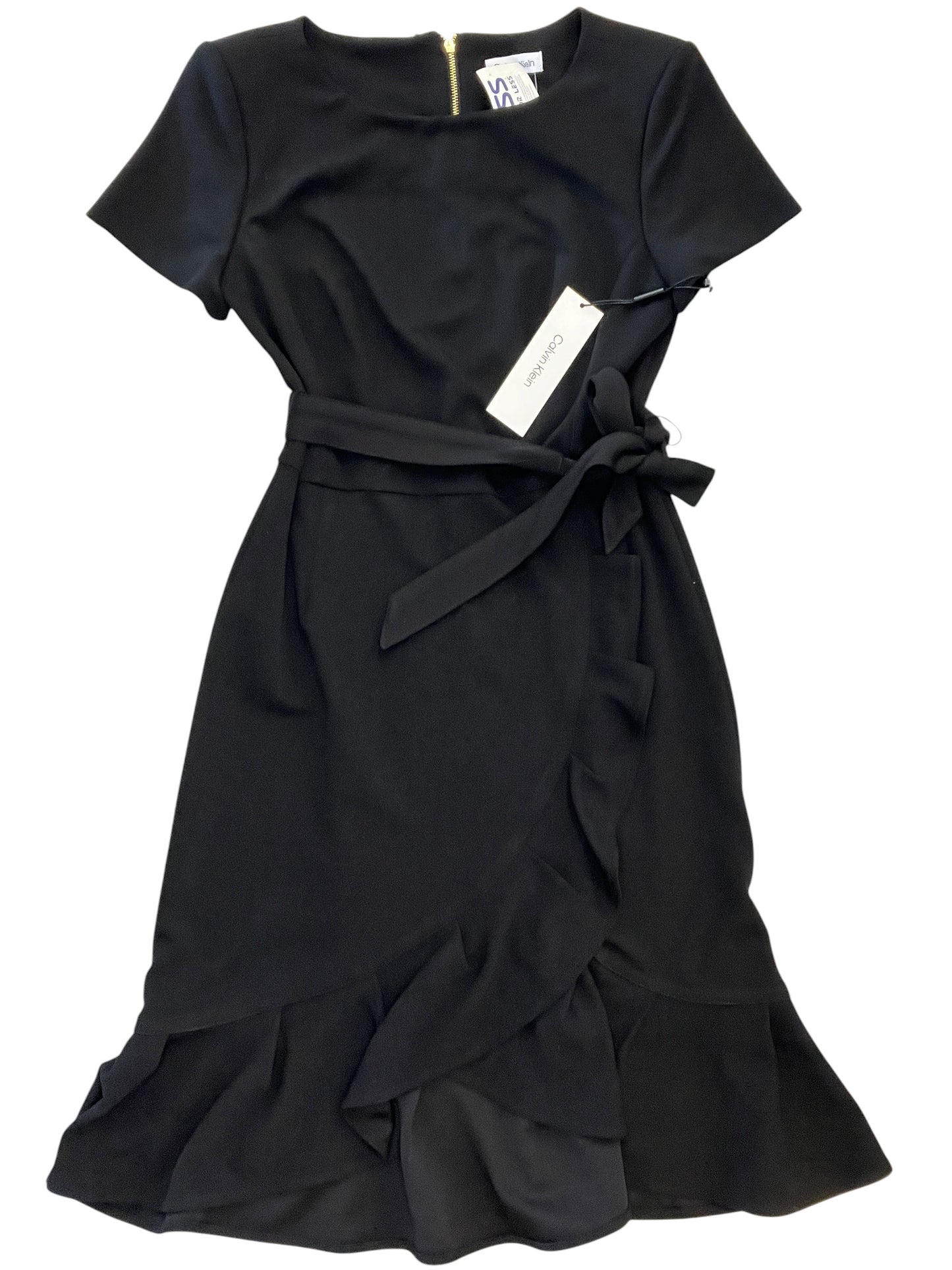 Dress Work By Calvin Klein In Black, Size:S