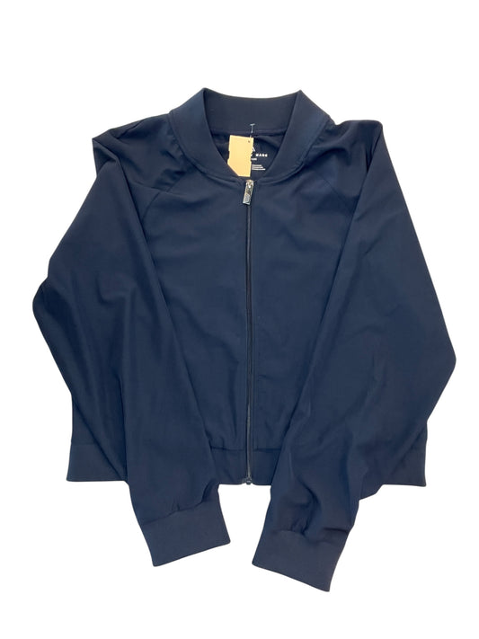 Athletic Jacket By Andrew Marc In Navy, Size:L