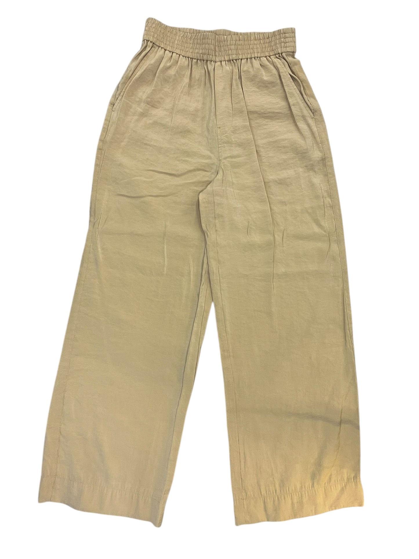 Pants Wide Leg By Madewell In Tan, Size:Xs