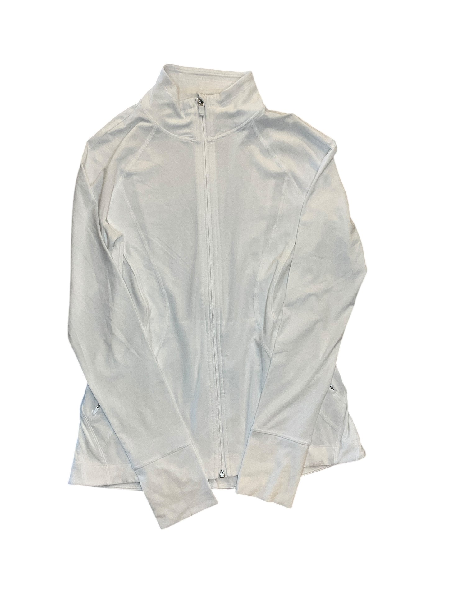 Athletic Jacket By Athleta In White, Size:Xsp