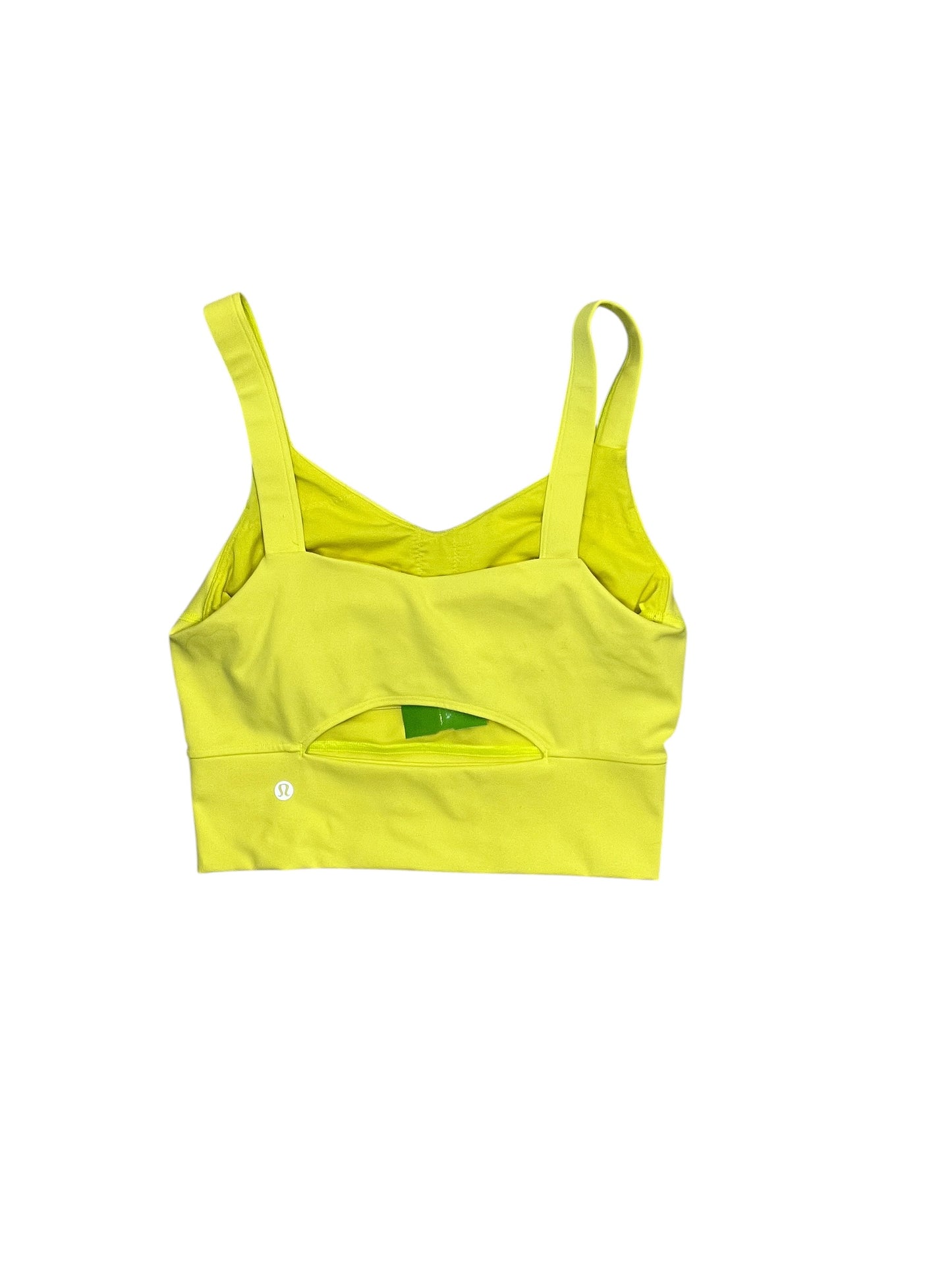 Athletic Bra By Lululemon In Yellow, Size:S