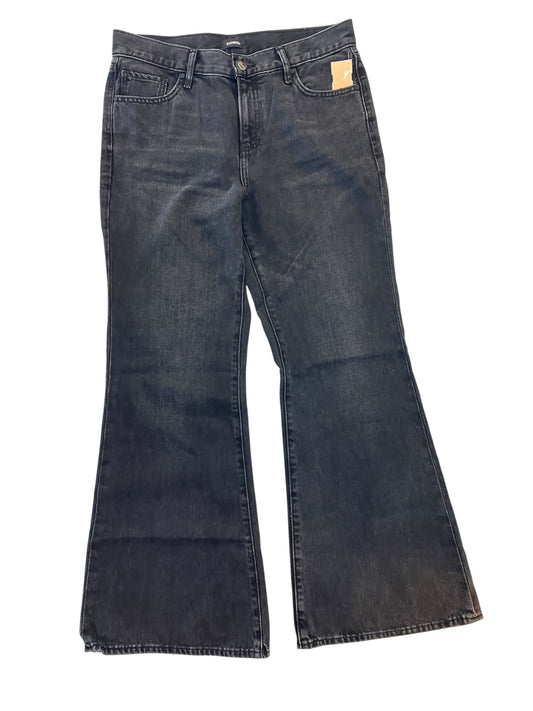 Jeans Flared By Express In Grey, Size:10