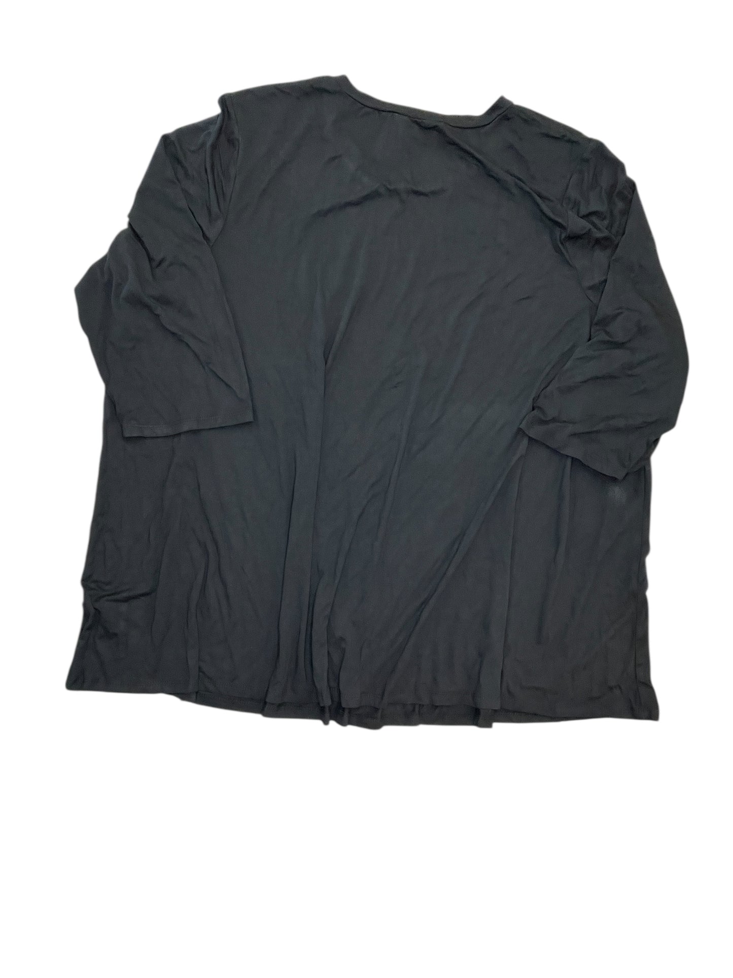 Top Ss Basic By Jessica London In Black, Size:3X