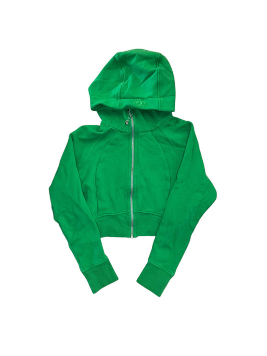 Athletic Jacket By Lululemon In Green, Size:Xs