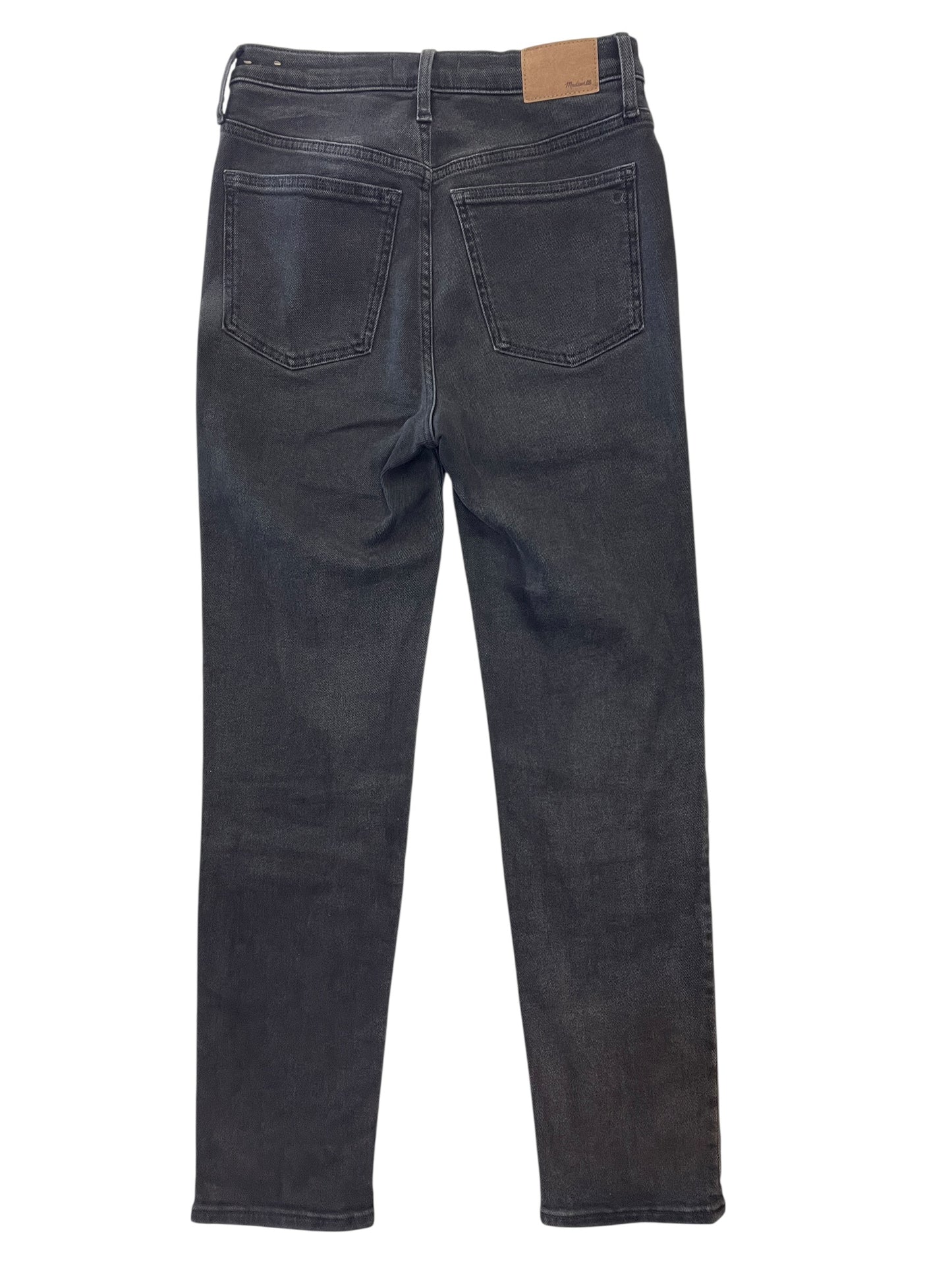 Jeans Straight By Madewell In Black Denim, Size:6L