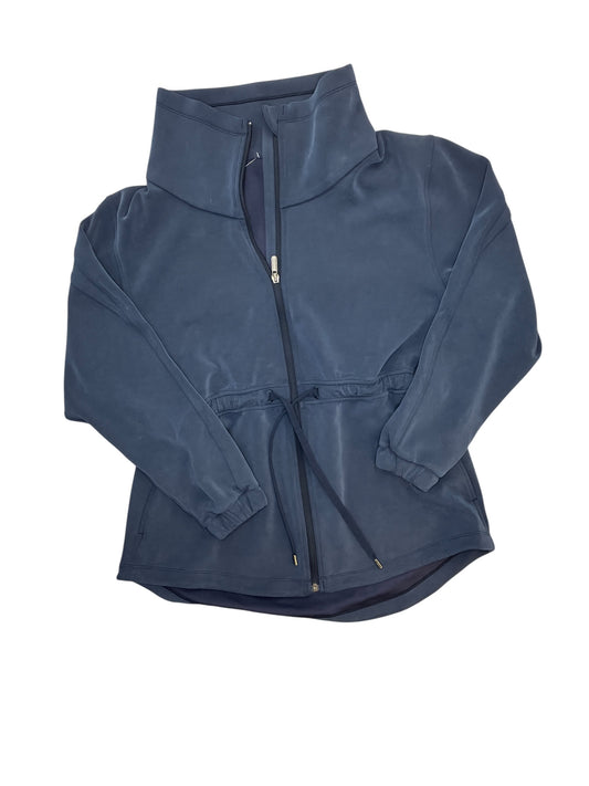Athletic Jacket By Lululemon In Blue, Size:M