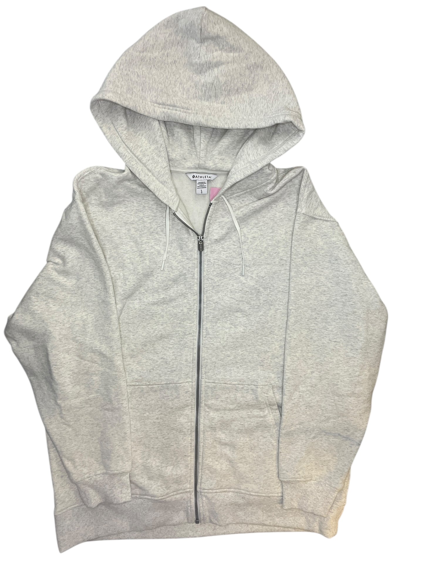 Athletic Jacket By Athleta In Grey, Size:L