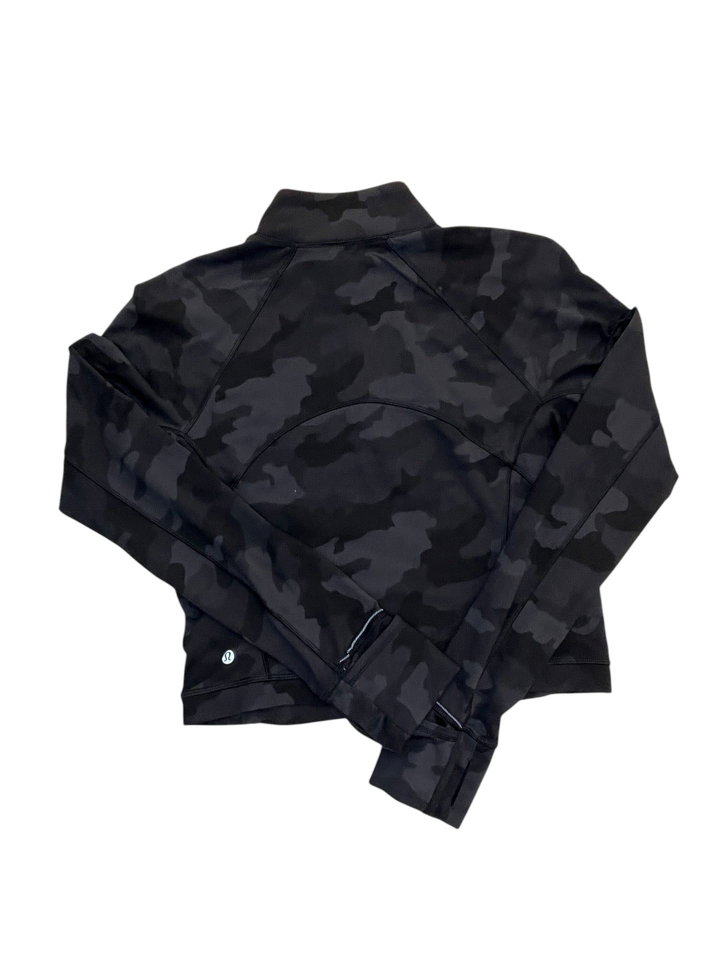 Athletic Jacket By Lululemon In Camouflage Print, Size:M