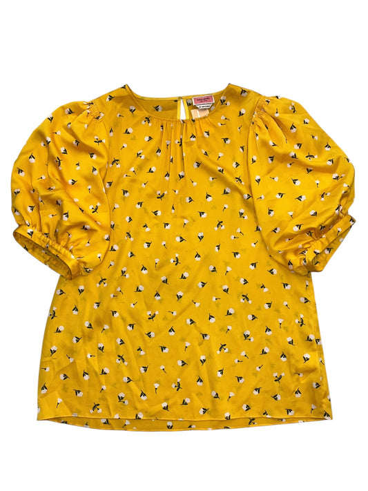 Top Ss Designer By Kate Spade In Yellow, Size:M