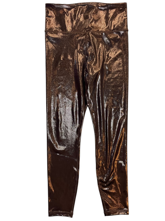Athletic Leggings By Athleta In Bronze, Size:M