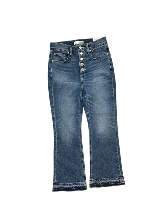 Jeans Cropped By Loft In Blue Denim, Size:4