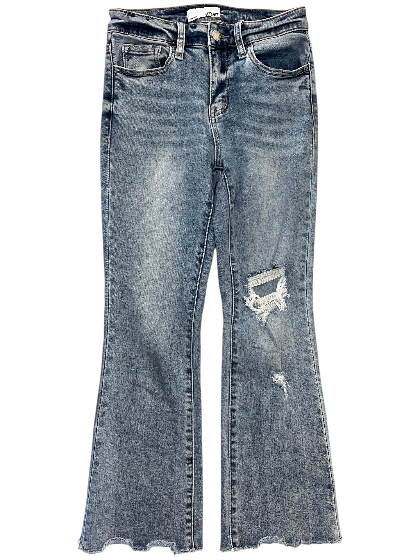 Jeans Cropped By Vervet In Blue Denim, Size:0