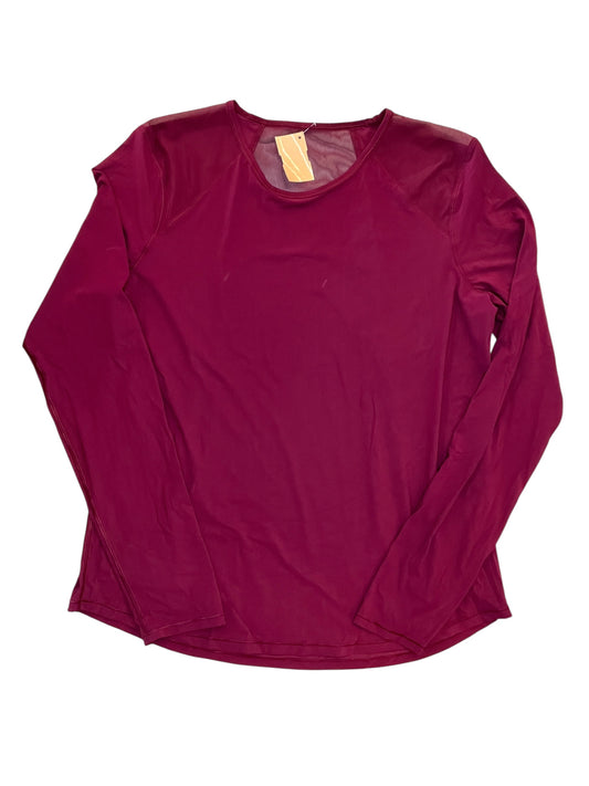 Athletic Top Ls Crewneck By Lululemon In Pink, Size:M