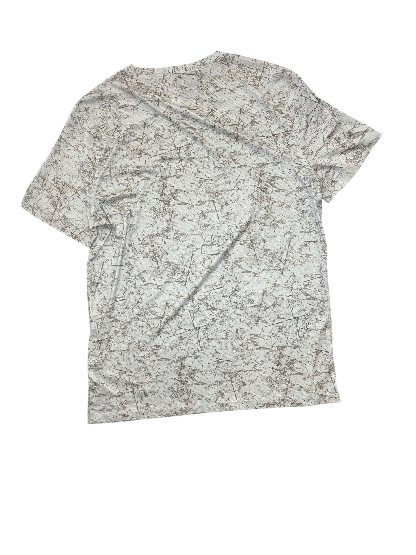 Athletic Top Ss By Clothes Mentor In Grey, Size:L