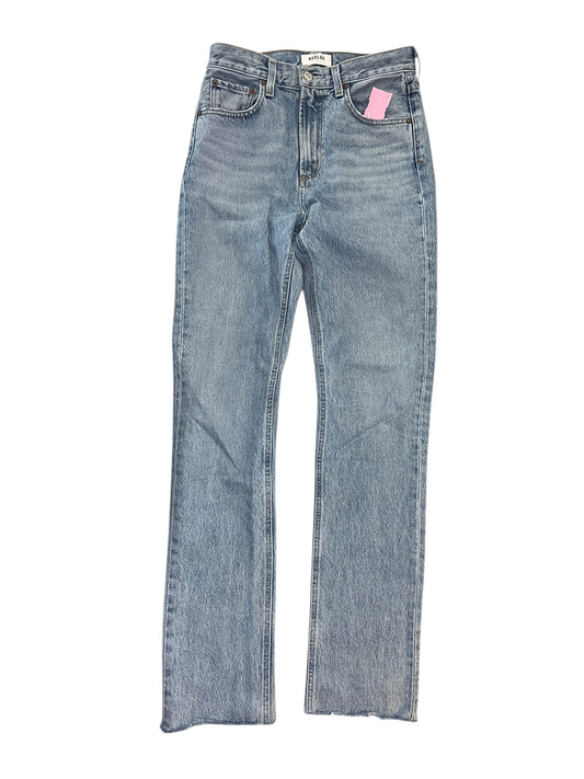 Jeans Straight By Agolde In Blue Denim, Size:0