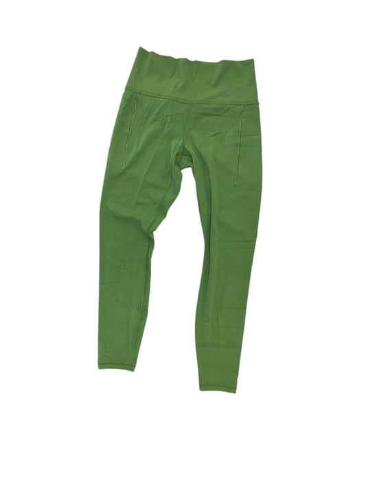 Athletic Leggings By Athleta In Green, Size:M