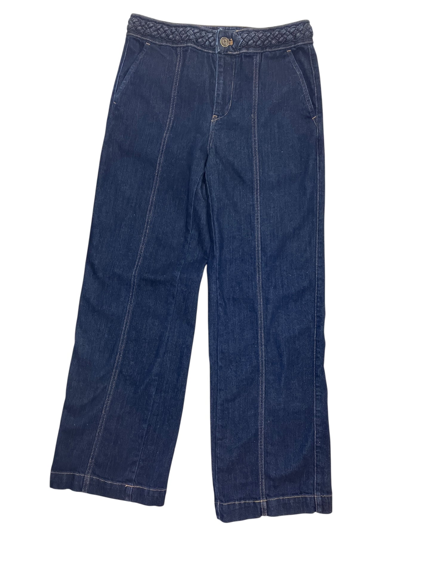 Jeans Straight By Talbots In Blue Denim, Size:2