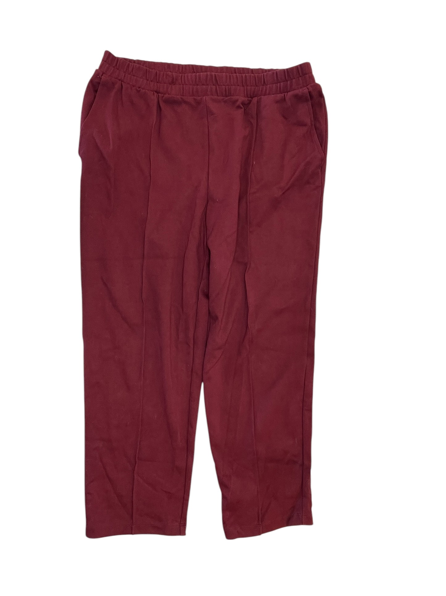 Pants Wide Leg By A New Day In Maroon, Size:L