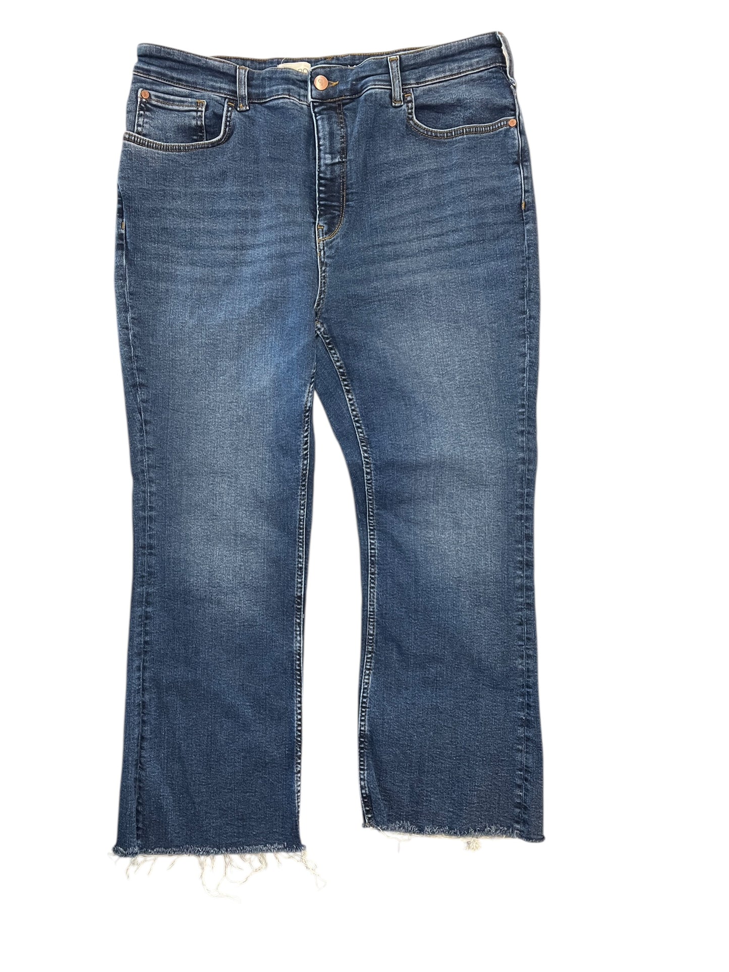 Jeans Wide Leg By Pilcro In Blue Denim, Size:18