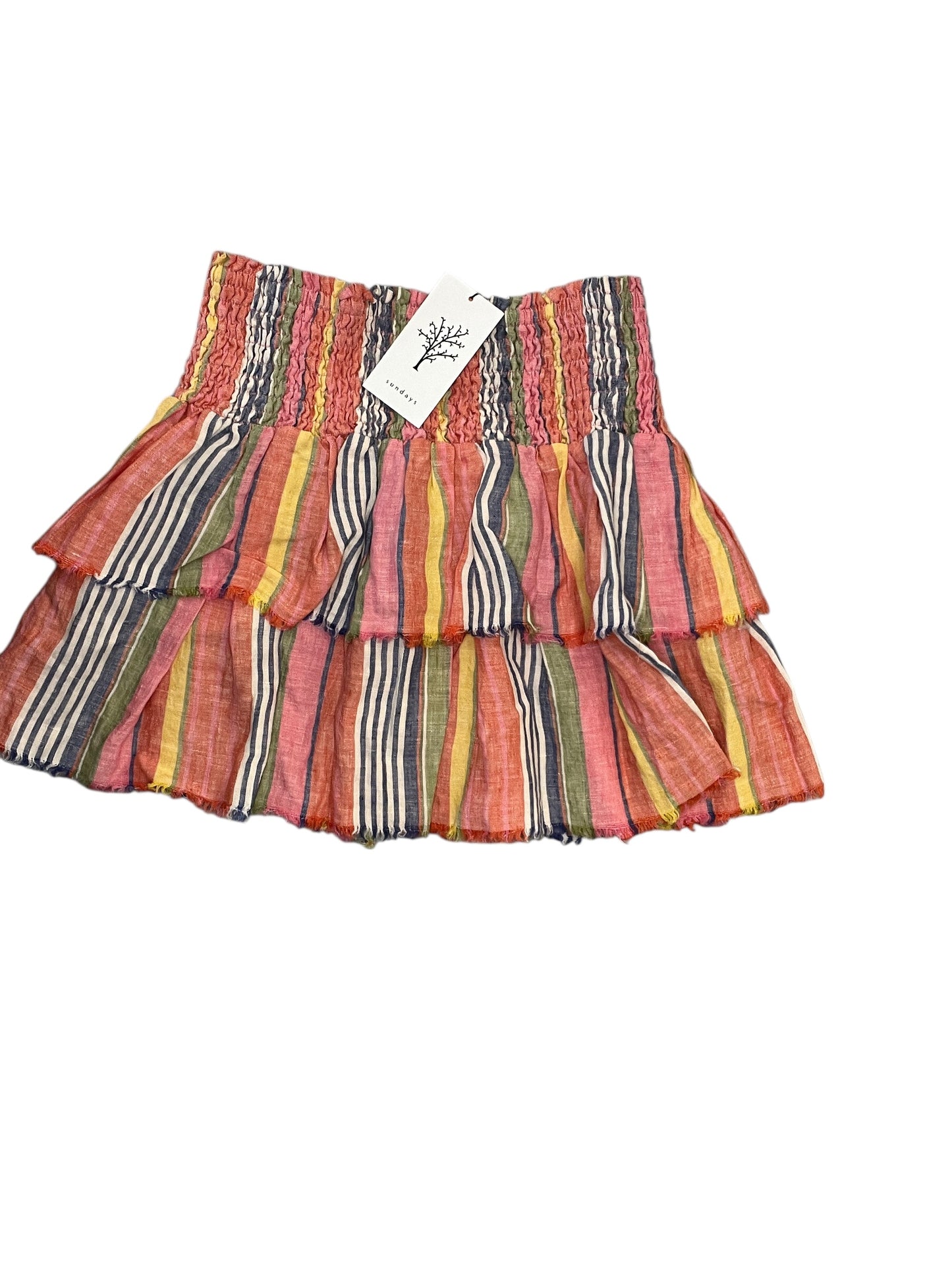 Skirt Mini & Short By Cma In Striped Pattern, Size:L