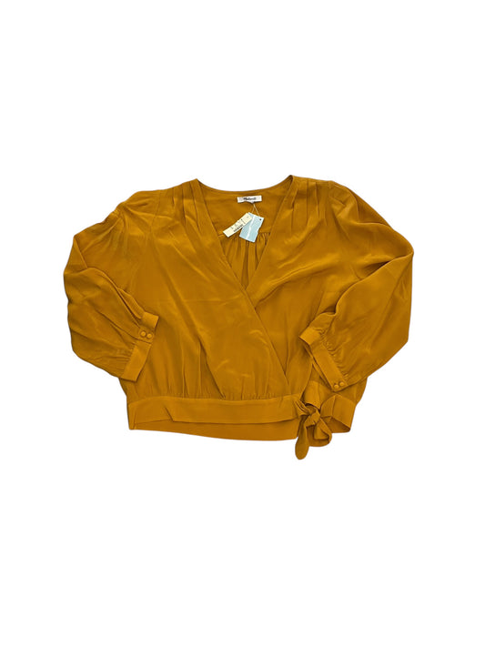 Blouse Ls By Madewell In Yellow, Size:Xl