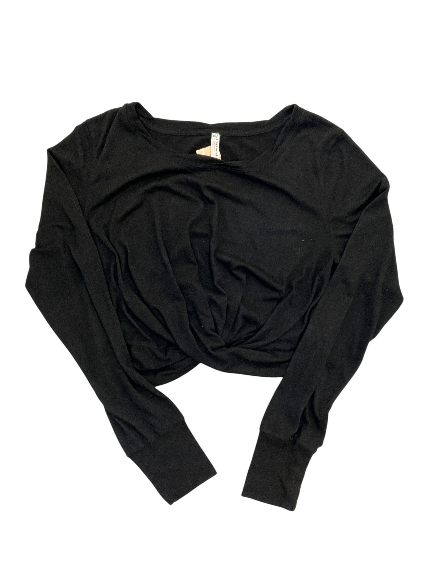 Athletic Top Ls Crewneck By Free People In Black, Size:L