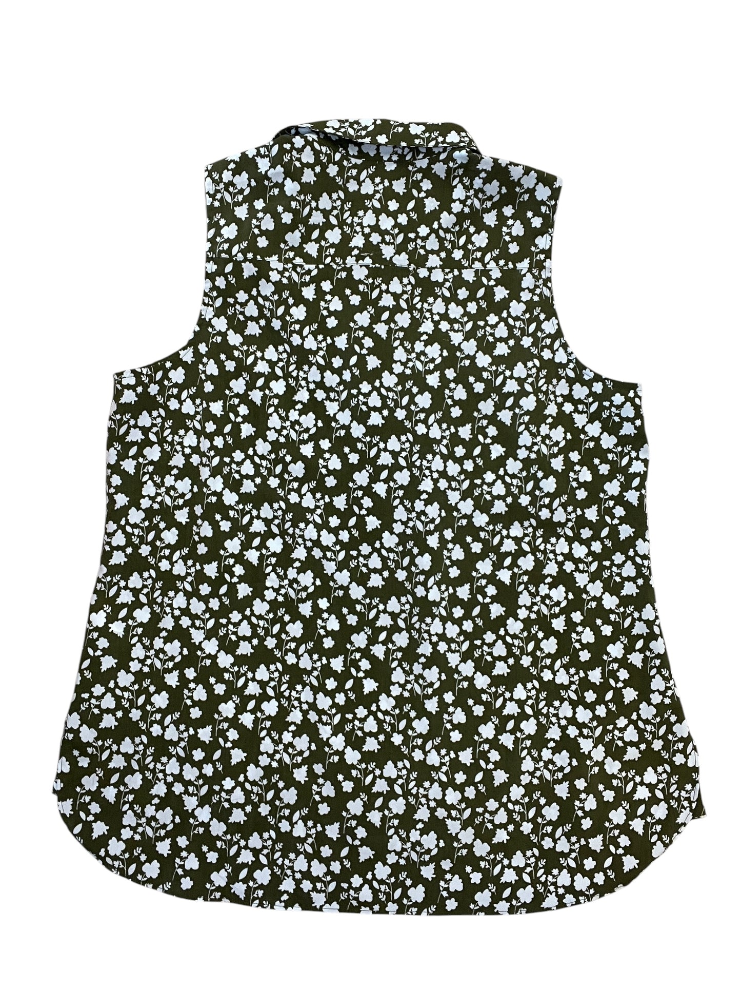 Blouse Sleeveless By Cabi In Green, Size:L