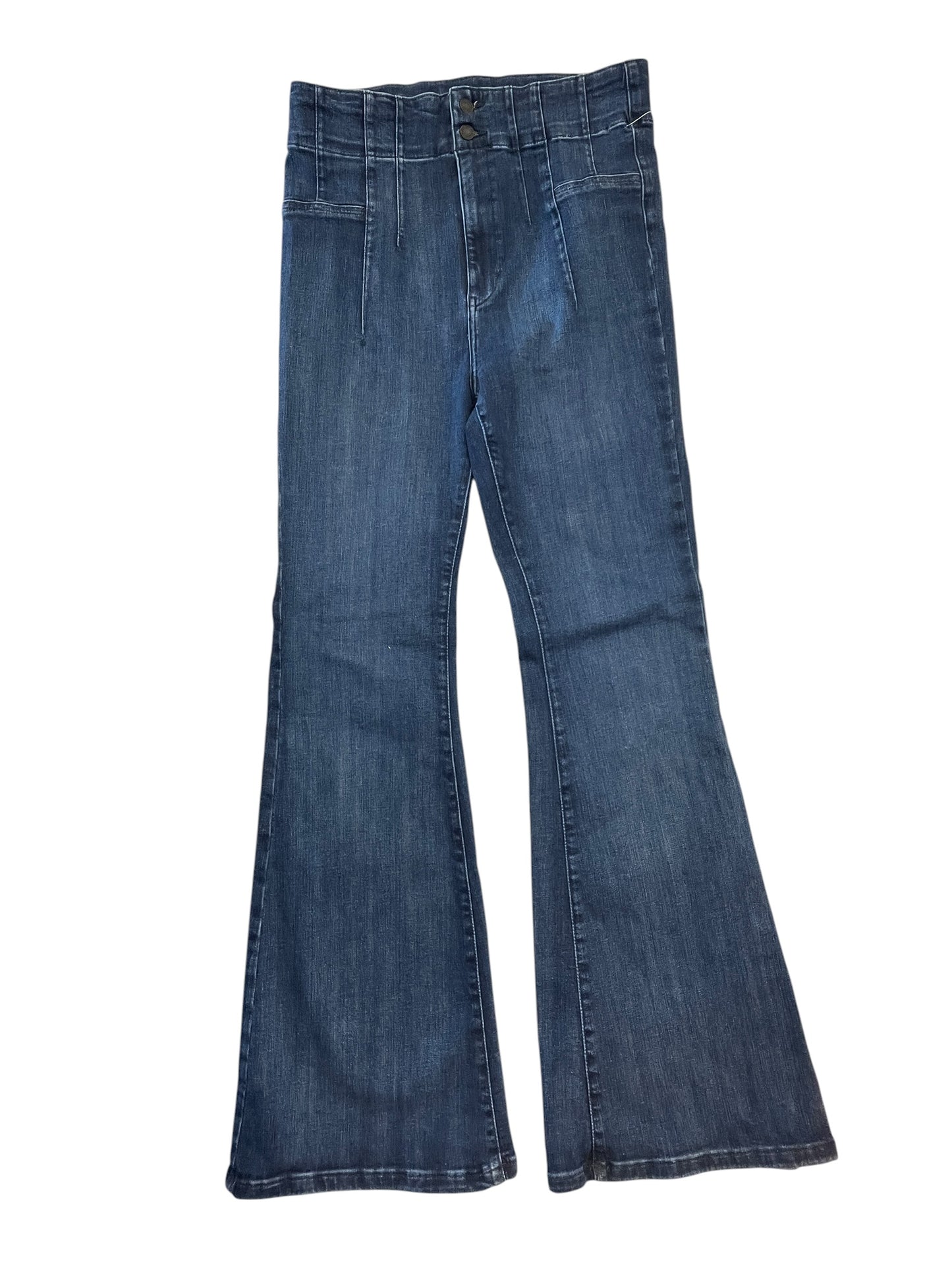 Jeans Flared By We The Free In Blue Denim, Size:12