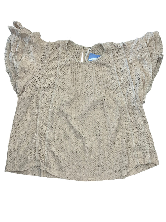 Top Ss By Anthropologie In Cream, Size:M