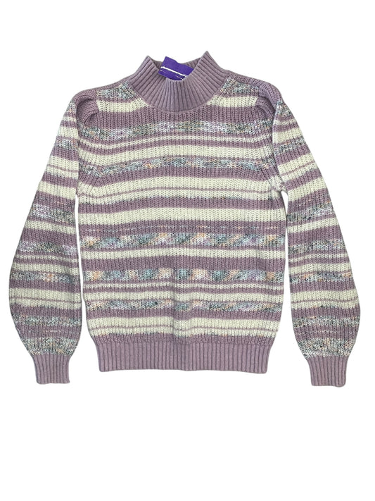 Sweater By Loft In Purple & White, Size:Xsp