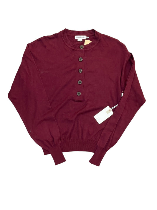 Cardigan By Good American In Maroon, Size:Xxs
