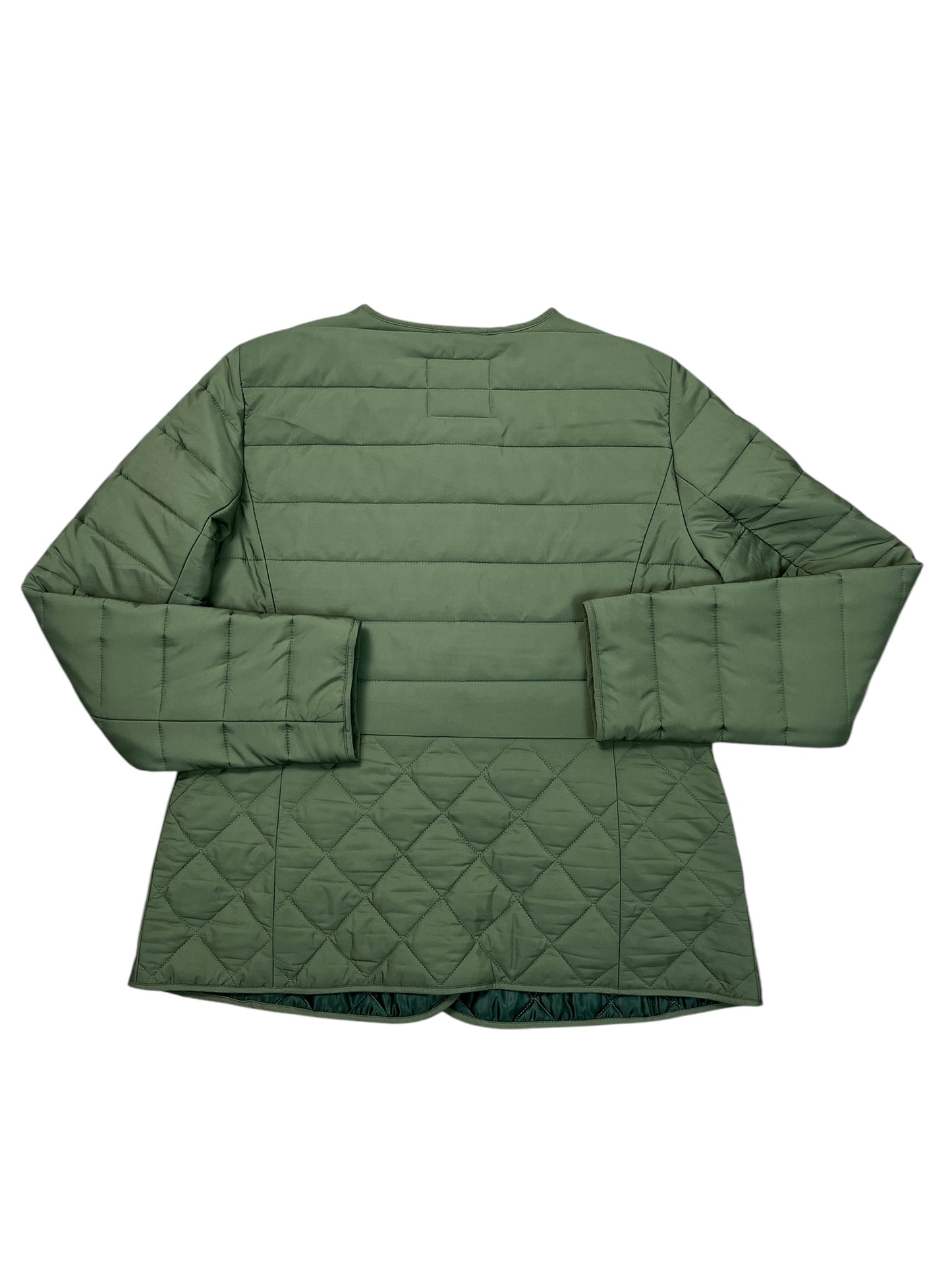 Jacket Puffer & Quilted By Talbots In Green, Size:M