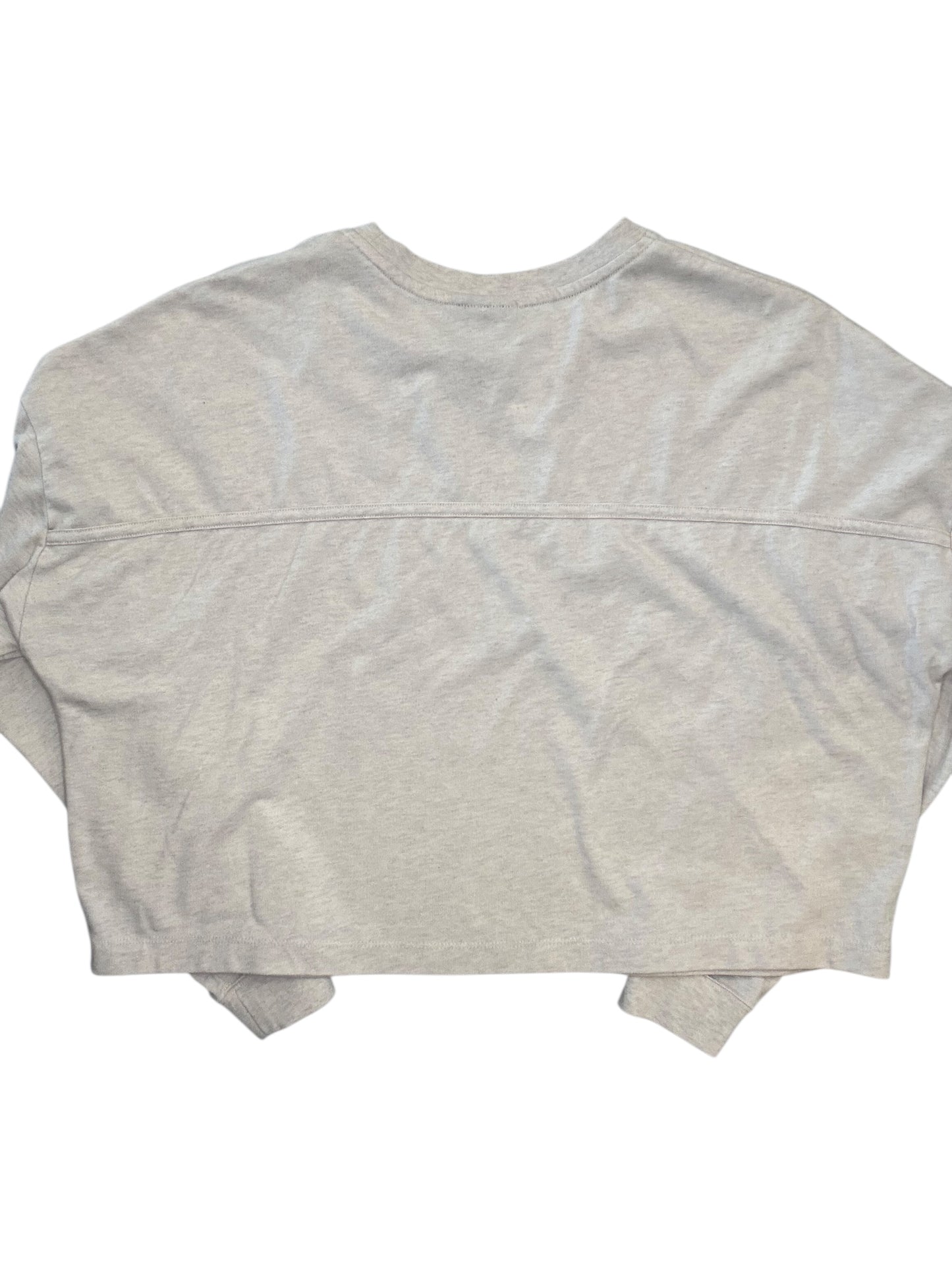 Athletic Top Ls Crewneck By Nike Apparel In Cream, Size:L